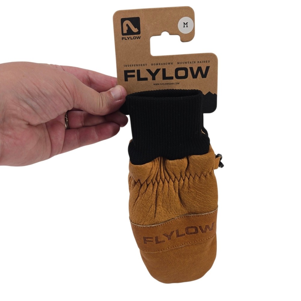 Flylow Mighty Mitten Kids Medium Leather Natural Warm Winter Waterproof Lining